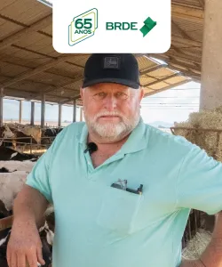 Marius Bronkhorst aumentou as estruturas de sua propriedade com recursos do BRDE