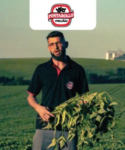 Além da história de crescimento da empresa, o vídeo evidencia o impacto do Feijão Pontarollo no fortalecimento do agronegócio regional