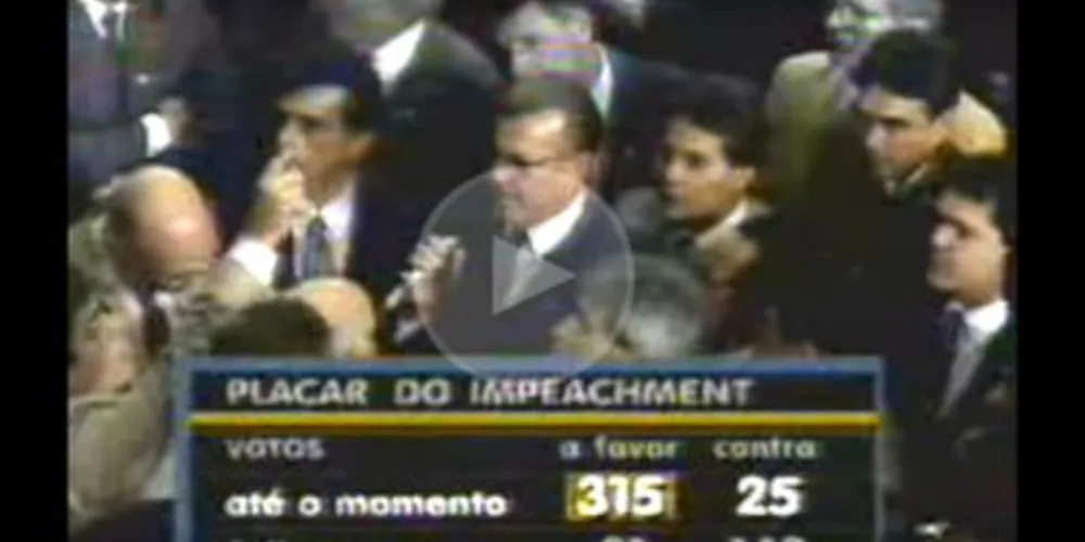 Então deputado Federal, Otto Cunha votou a favor da saída de Collor