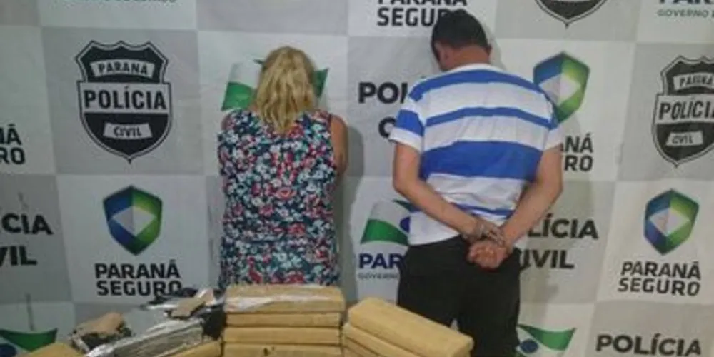 Casal foi levado para delegacia e material foi apreendido