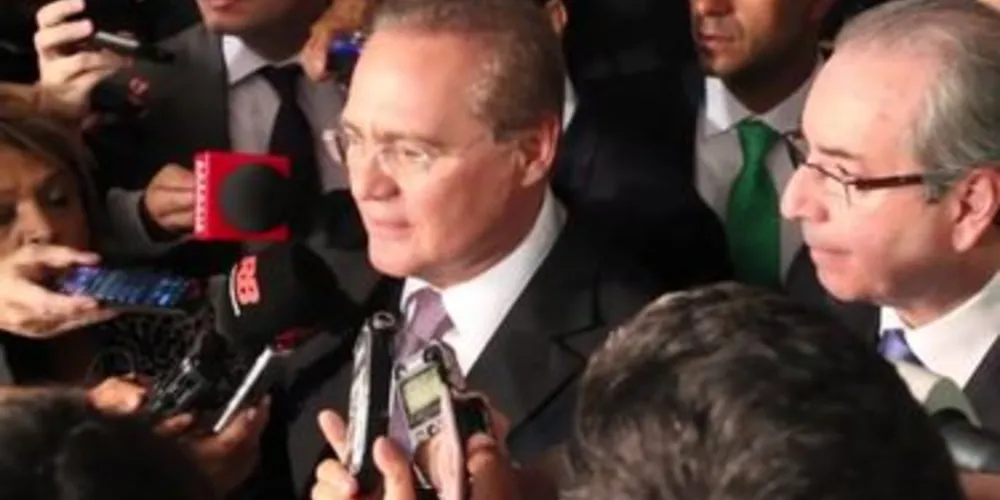 Renan Calheiros cedeu entrevista coletiva para explicar rito no Senado