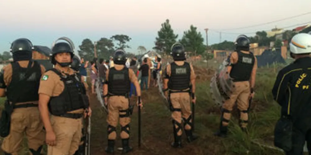 Cerca de 500 policiais foram mobilizados para realizar a desocupação