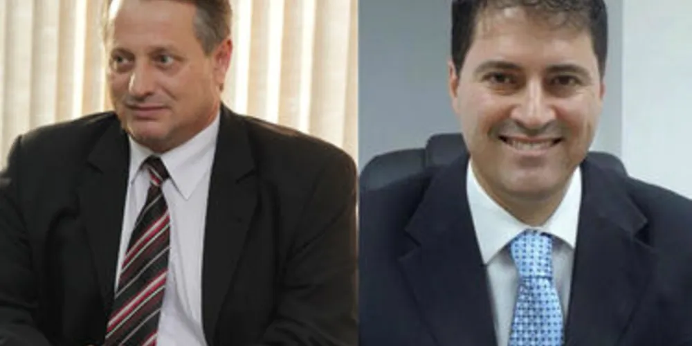 Luiz Henrique Borgo (esq.) será substituído por Adriano Borges Resende