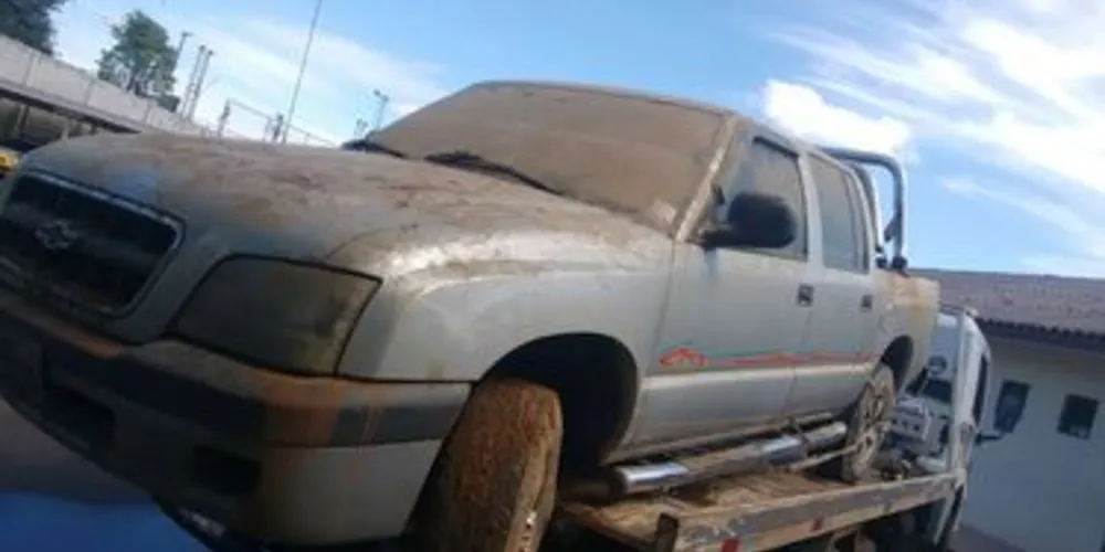 Veículo foi levado para o pátio da PM em Telêmaco Borba