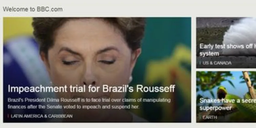 BBC destacou o afastamento de Dilma durante os Jogos Olímpicos