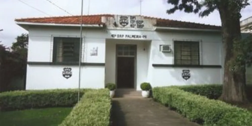 Suspeito foi levado para a Delegacia de Palmeira