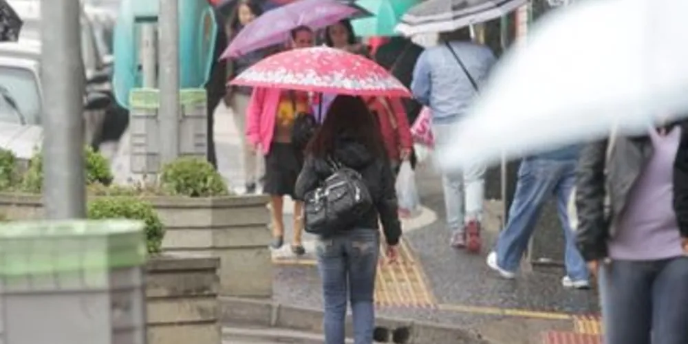Chuva deve cair durante todo o final de semana