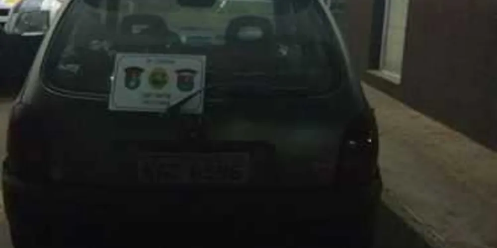 Veículo furtado foi recuperado pela Rotam