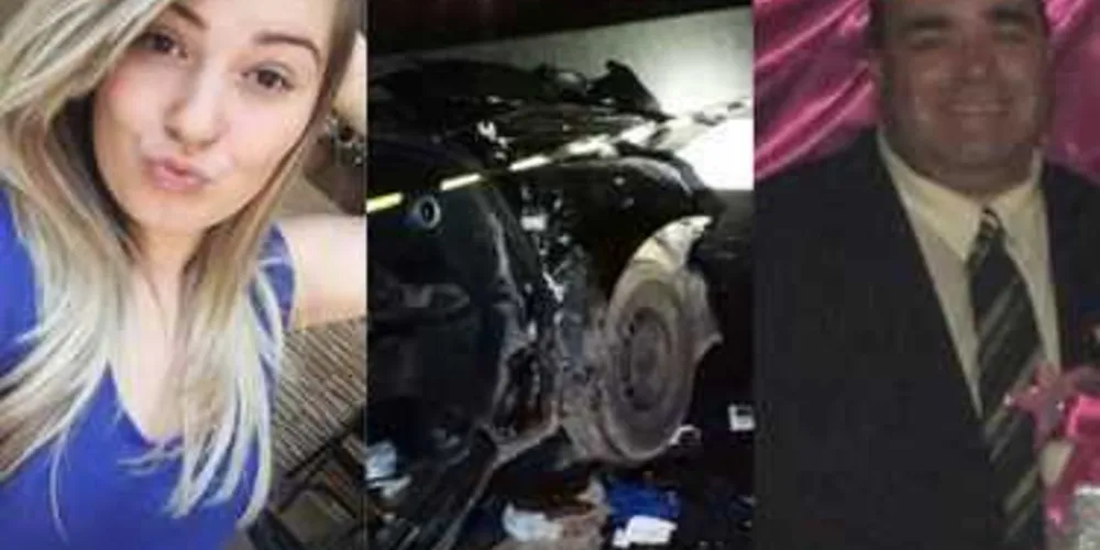 Jovem e pai morreram na hora