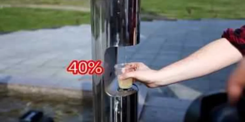 Imagem ilustrativa da imagem ‘Fonte de vodca’ chama atenção na Geórgia