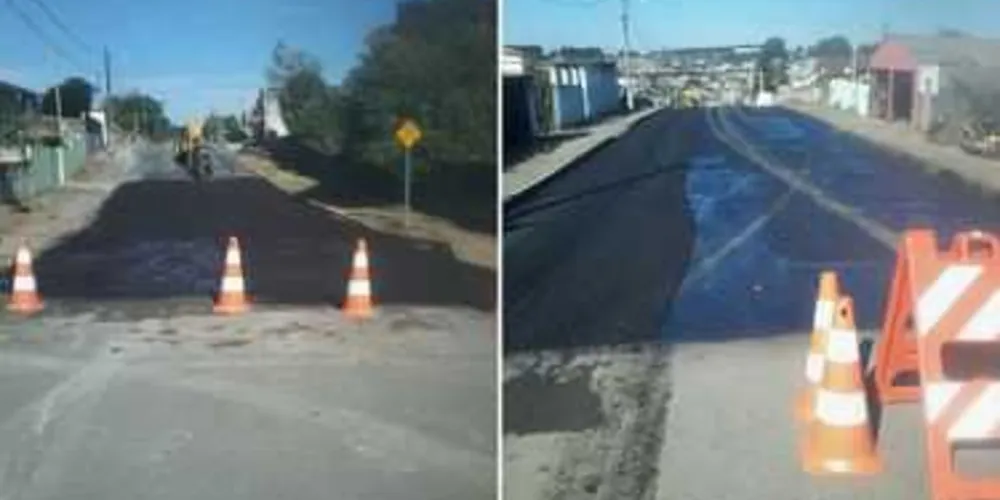 Obras são realizadas nas ruas de Palmeira