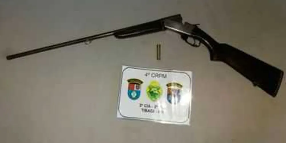 Arma foi apreendida e proprietário preso em Tibagi
