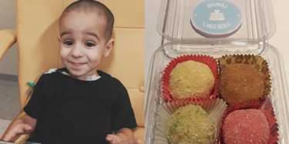 Doces são vendidos para ajudar criança com câncer