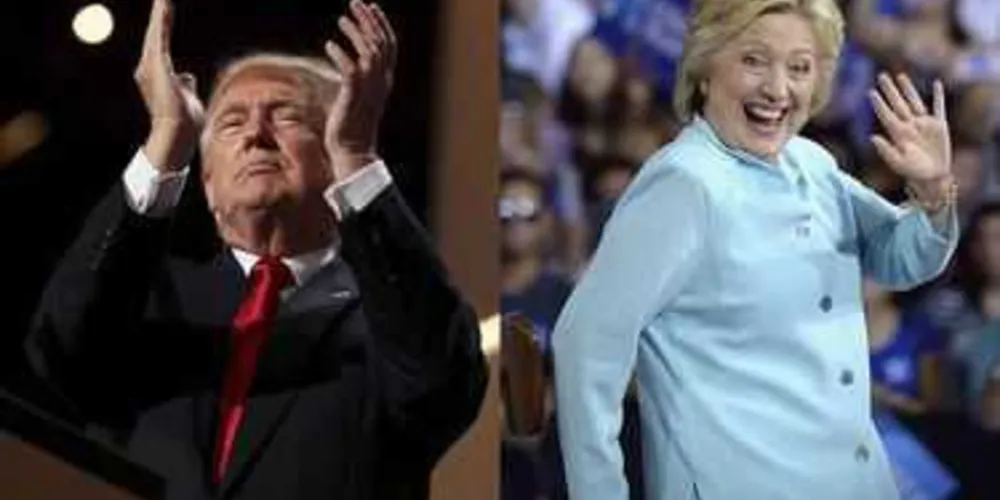 Imagem ilustrativa da imagem Trump lidera pesquisa nos EUA contra Hillary