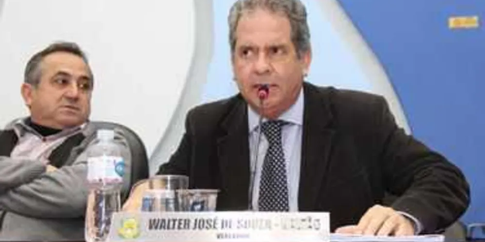 O vereador e presidente do Pros local, Valter José de Souza, o Valtão. 