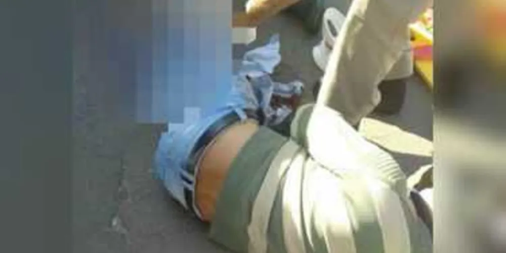 Imagem ilustrativa da imagem Colisão com três veículos deixa motociclista ferido em Castro