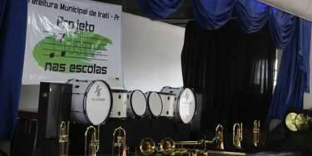 Instrumentos serão utilizados para o projeto Música nas Escolas