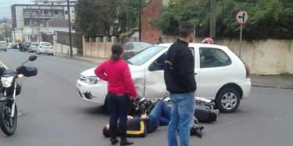 Imagem ilustrativa da imagem Motociclista sai ileso de acidente no Centro