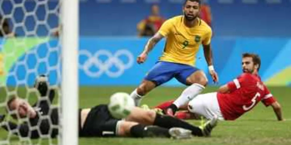 Gabriel (foto) marcou dois gols na vitória da Seleção