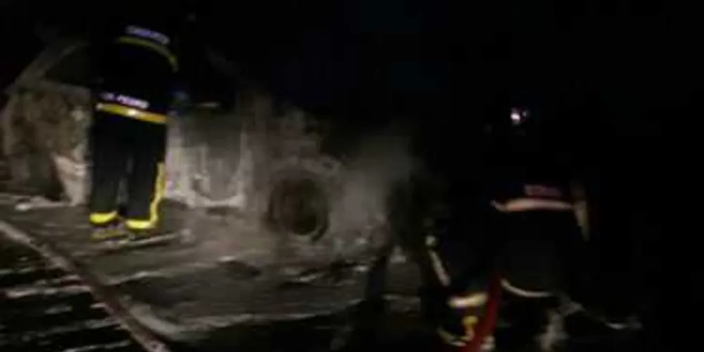 Acidente mobilizou bombeiros na noite de segunda-feira