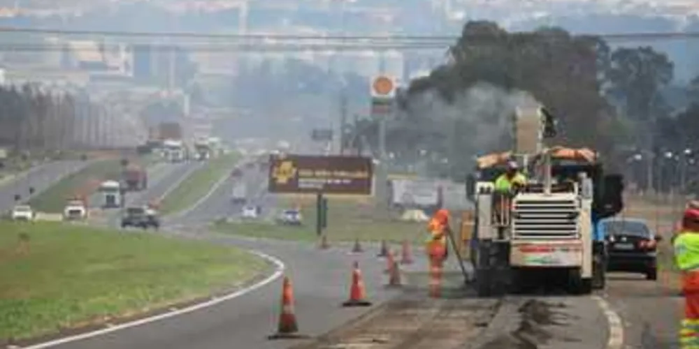 Imagem ilustrativa da imagem Obras na BR-376 devem demorar duas semana