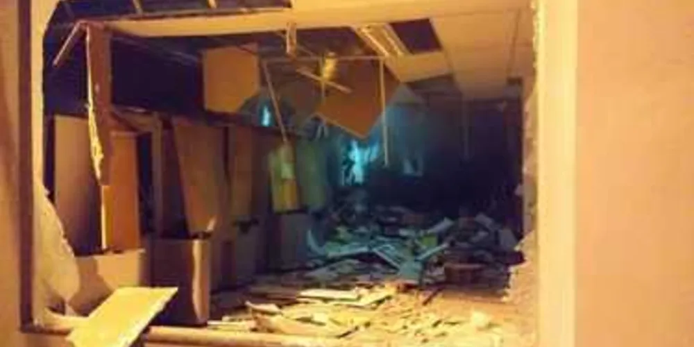Explosões destruíram agência do Banco do Brasil