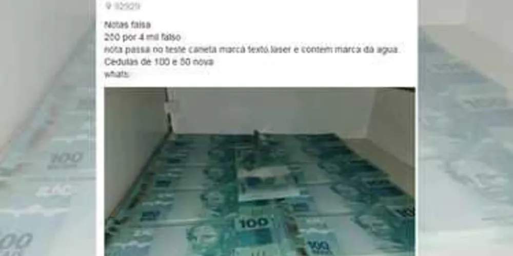 Comércio de notas foi flagrado em grupo no Facebook