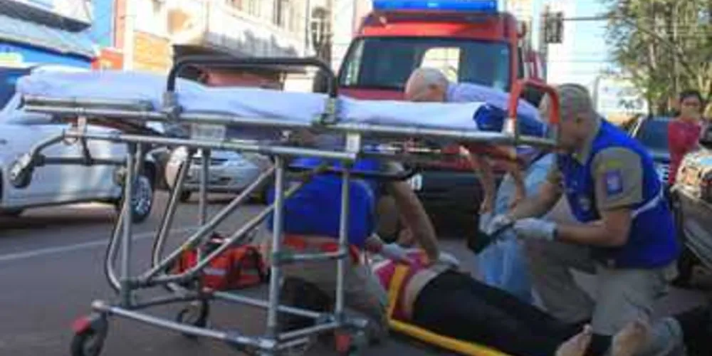 Imagem ilustrativa da imagem Idosa é atropelada por motociclista no Centro