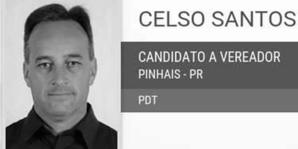 Candidato foi baleado pelas costas