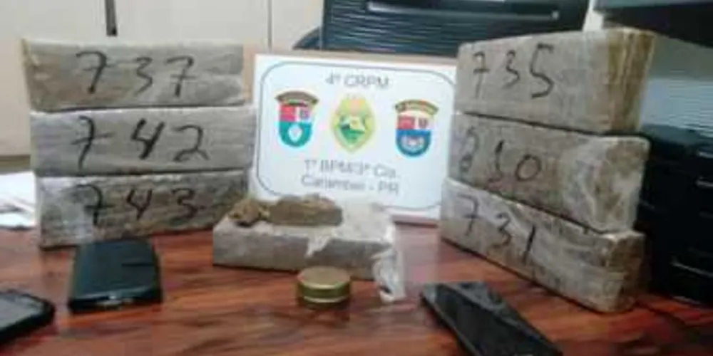 Polícia apreendeu 5 kg de maconha em Carambeí