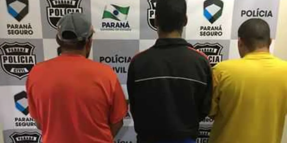 Trio foi preso no Oeste do Paraná