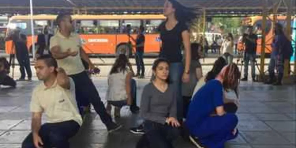 Imagem ilustrativa da imagem Sipat VCG realiza ‘flash mob’ no terminal central