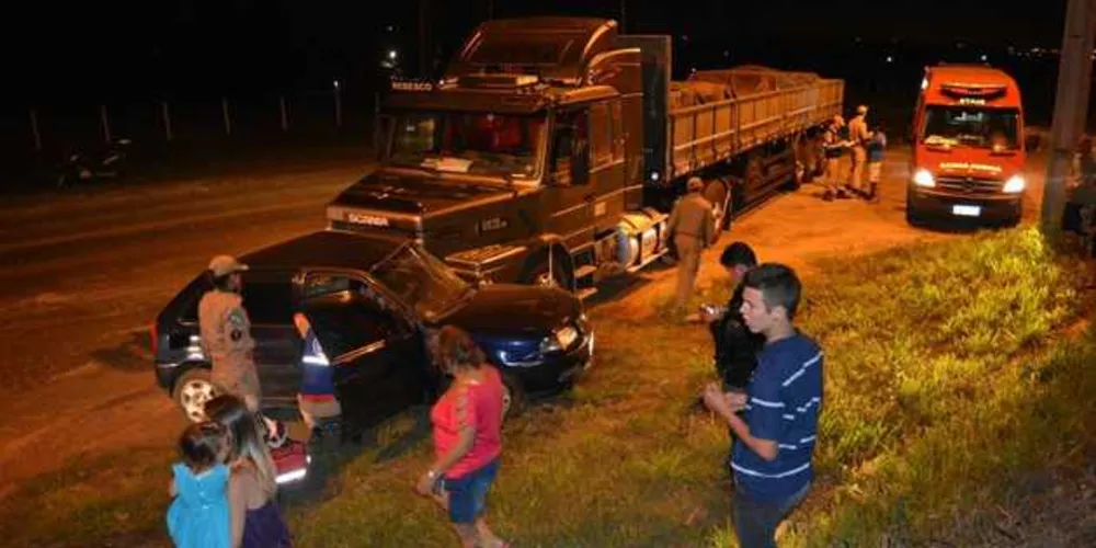 Acidente deixou mulher gravemente ferida