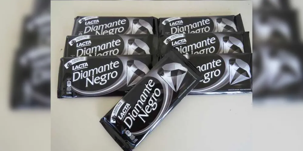 Foram sete barras de chocolate