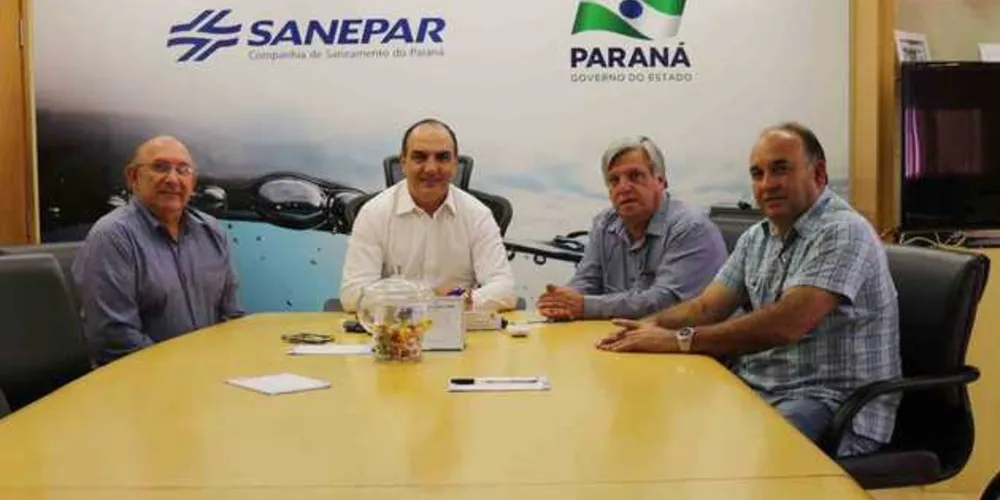Prefeito de Piraí esteve com presidente da Sanepar
