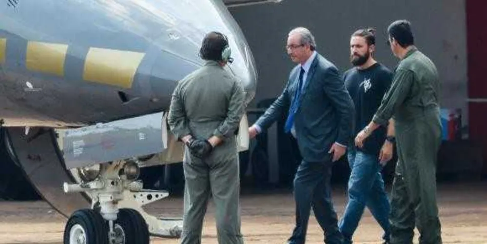 O ex-presidente da Câmara dos Deputados, Eduardo Cunha, foi para Curitiba após ser preso pela Polícia Federal