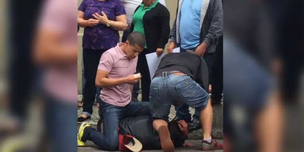 Imagem ilustrativa da imagem Suspeito agride grávida e é detido por PM à paisana em PG