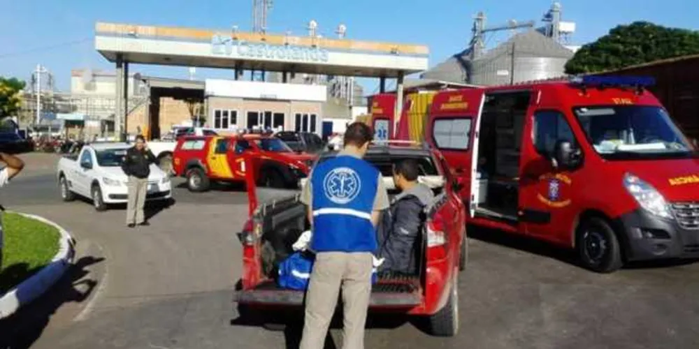 Motociclista ficou ferido em acidente na Castrolanda