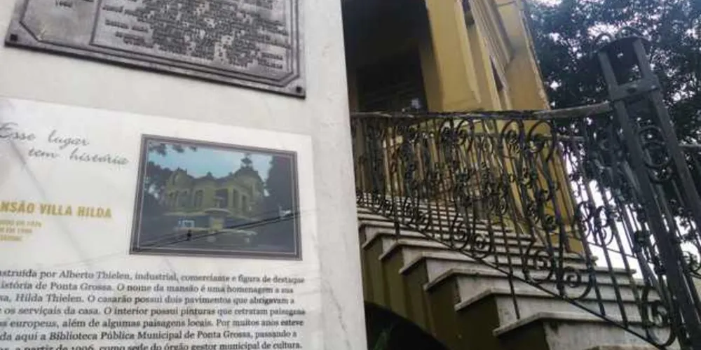 Imagem ilustrativa da imagem Imóveis históricos tombados em PG receberão placas de identificação