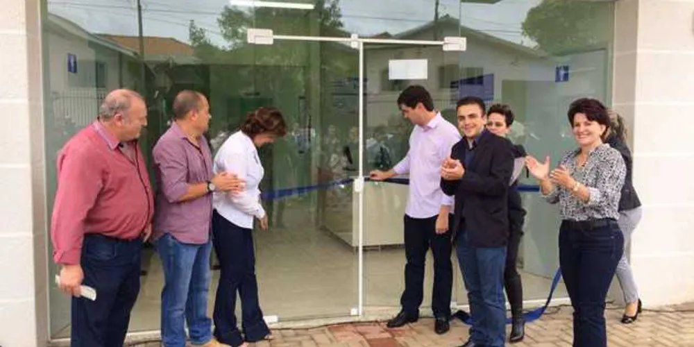 Aliel participou da inauguração ao lado do prefeito de Guarapuava, Cesar Silvestre Filho 