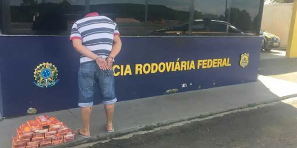 PRF prendeu homem com 23 quilos de cocaína no final de semana