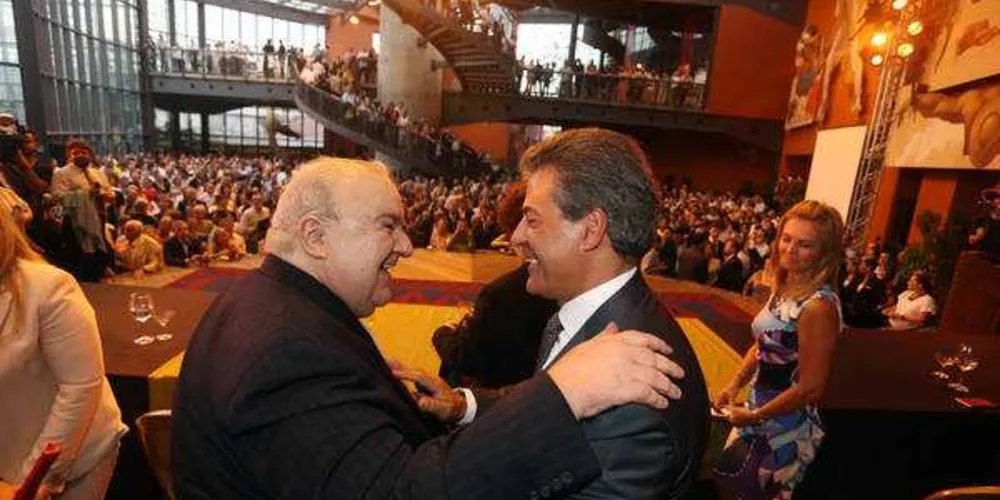 O Governador Beto Richa durante posse do novo prefeito de Curitiba; Rafael Greca De Macedo