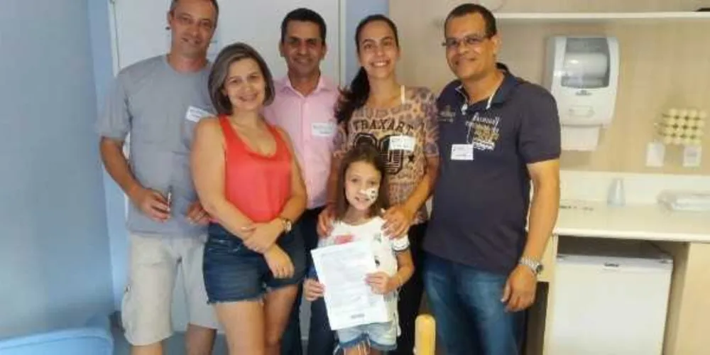 Família recebeu doação de membros do bolão entre policiais militares e civis