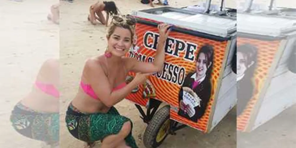 Imagem ilustrativa da imagem Mulher acha a própria foto em carro de crepe durante férias