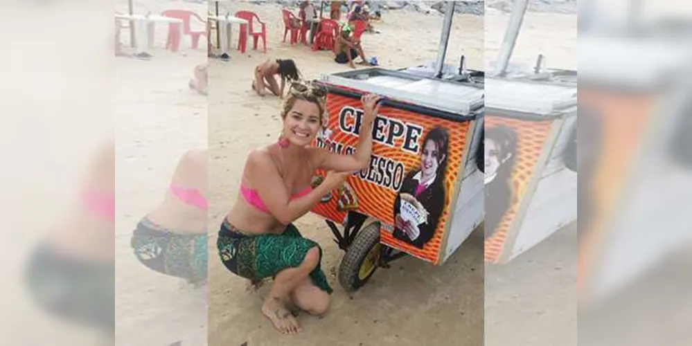 Imagem ilustrativa da imagem Mulher acha a própria foto em carro de crepe durante férias