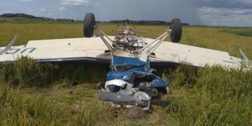 Piloto desapareceu após a queda da aeronave