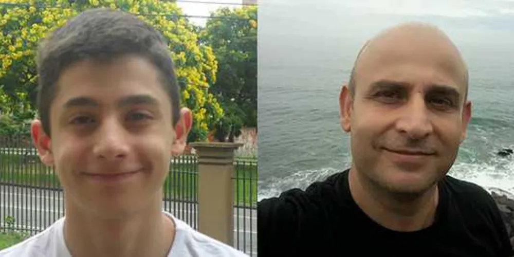 Filho, de 14 anos, e pai