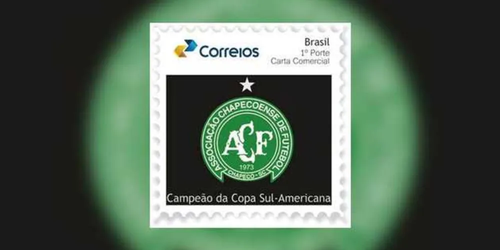 Imagem ilustrativa da imagem Correios disponibilizam selo em homenagem à 'Chape'