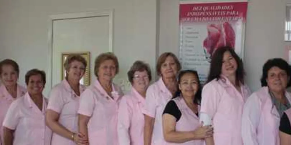 O conselho deliberativo formado pela diretoria e outras seis integrantes. No registro: Luciane Rosas Rodrigues, Ramza Pugliesi, Sueli Schmitt, Elaine Almeida, Lucia Werner, Luiza Schroeder, Julia Madalozzo, Vera Gutoski, Marise Schwab, Dirce Silva e Geni Tozetto