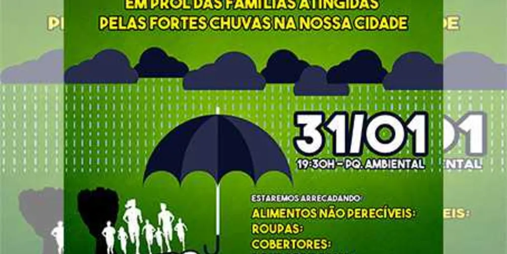 Imagem ilustrativa da imagem ‘Corre PG’ ajuda famílias atingidas pela chuva